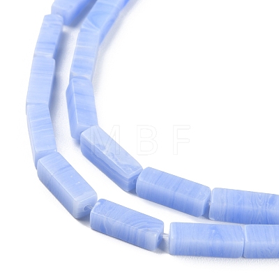 Synthetic Blue Lace Agate Beads Strands G-M401-B01-1