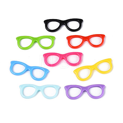 Opaque Resin Connector Charms RESI-N051-02-1