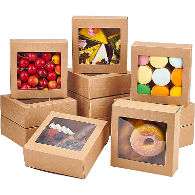 Square Foldable Creative Cardboard Box CON-WH0086-17B-02-1