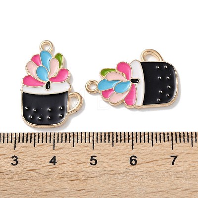 Alloy Enamel Pendants ENAM-O001-04D-G-1