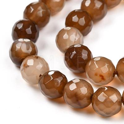 Natural Agate Beads Strands G-E054-6mm-15-1