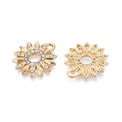 Alloy Rhinestone Pendants FIND-N008-22KCG-1