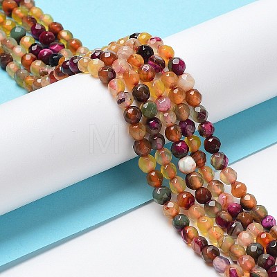 Natural Agate Beads Strands G-Q1000-01C-1