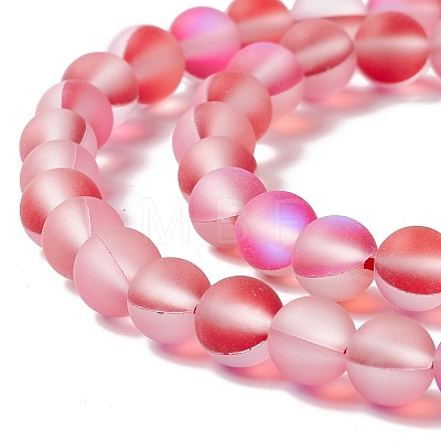 Synthetic Moonstone Beads Strands G-E573-01A-10-1
