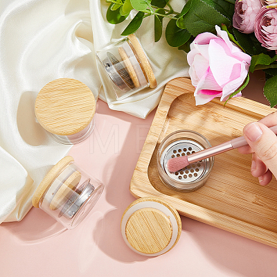 Glass Nail Dish Cup TOOL-WH0059-030-1