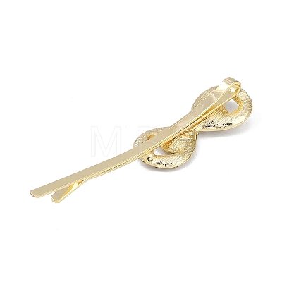 Bowknot Flower Alloy Hair Bobby Pin Sets AJEW-A056-01-1