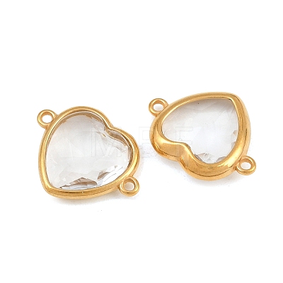304 Stainless Steel Glass Connector Charms STAS-Q119-02G-A02-1