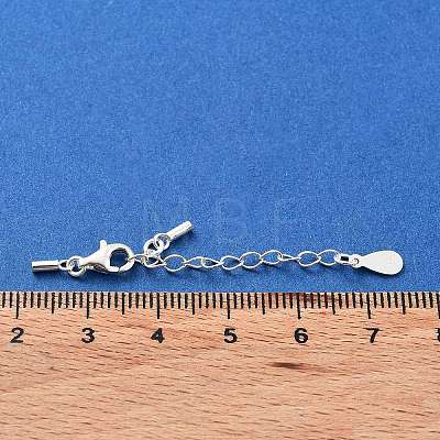 925 Sterling Silver Curb Chain Extender STER-G039-01A-S-1