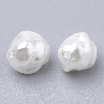 Eco-Friendly Plastic Imitation Pearl Beads X-MACR-T013-03-1