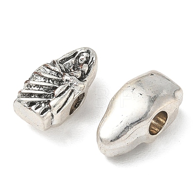 Religion Alloy European Beads FIND-E051-06AS-1