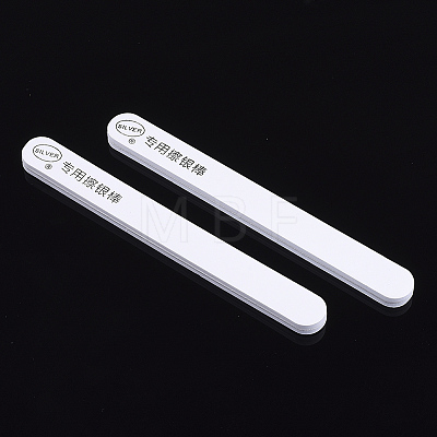Plastic Silver Polishing Stick AJEW-Q138-06B-1