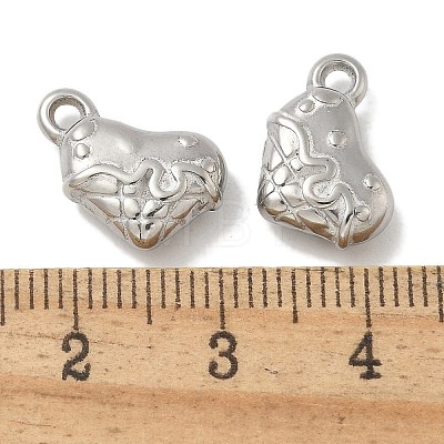 Anti-Tarnish 304 Stainless Steel Charms STAS-Q334-03P-1