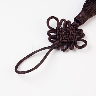 Polyester Tassel Pendant Decorations AJEW-WH0049-A02-1