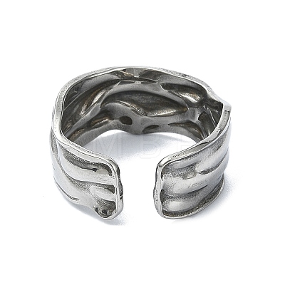 304 Stainless Steel Cuff Rings RJEW-M019-33P-1