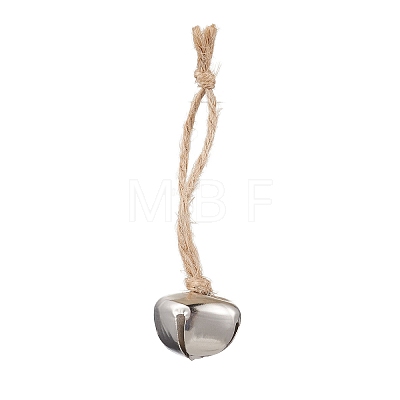 Iron Bell Pendant Decoration HJEW-JM02250-03-1