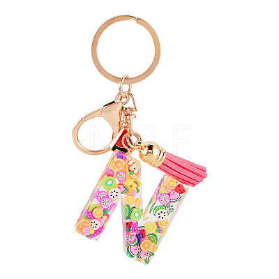 Fruit Series Letter Resin Keychains KEYC-TAC0033-02N-1