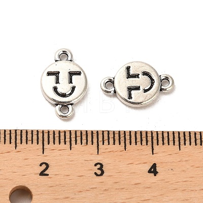 Tibetan Style Alloy Connector Charms FIND-C043-028AS-1