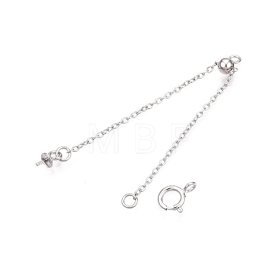 Anti-Tarnish 925 Sterling Silver Chain Extenders STER-N016-02K-1