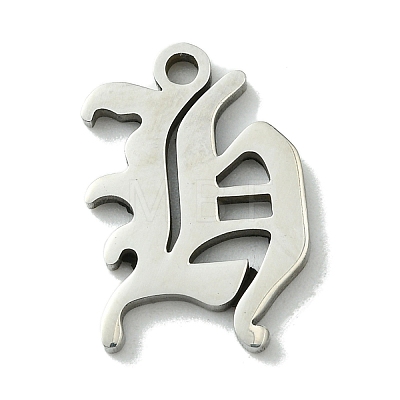 Non-Tarnish 201 Stainless Steel Pendants STAS-B055-01P-H-1