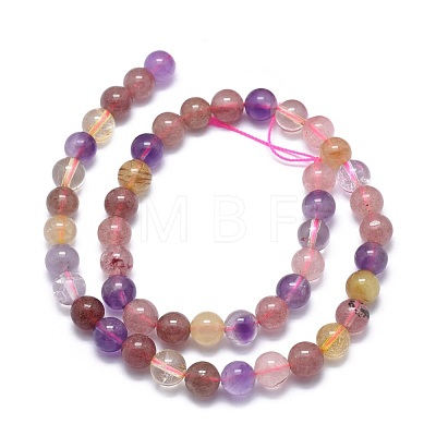 Natural Mixed Quartz Beads Strands G-G792-27C-1