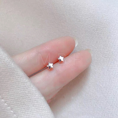 2 Pairs Alloy Stud Earrings for Women EJEW-FS0001-27H-1