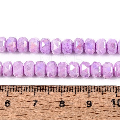 Anti-Tarnish Electroplate Glass Beads Strands GLAA-T025-6mm-11D-1