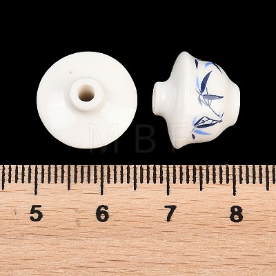 Handmade Printed Porcelain Beads PORC-T136-03B-01-1