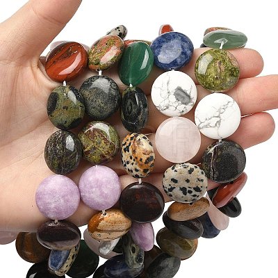 Natural & Synthetic Gemstone Beads Strands G-L246-02-1