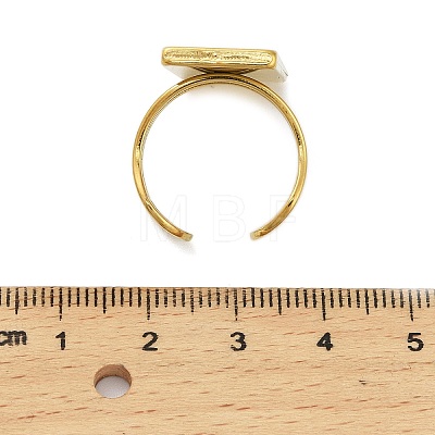 304 Stainless Steel Cuff Ring Components X-STAS-U059-02G-1