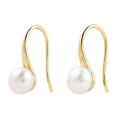 Natural Pearl Dangle Earrings EJEW-T019-01G-1