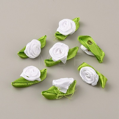 Polyester Rose Ornaments DIY-WH0308-242A-1