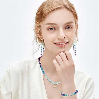 720Pcs 12 Colors Drawbench Glass Beads Strands DGLA-PH0002-08-1