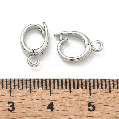 Brass Twister Clasps KK-D229-21P-1