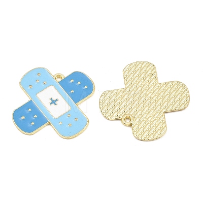 Medical Theme Alloy Enamel Pendants AL-CBA2919-03G-02A-1