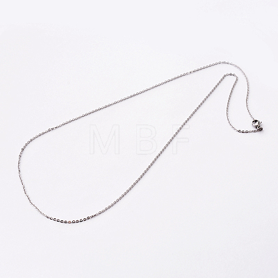 304 Stainless Steel Cable Chain Necklaces STAS-O056-12-1