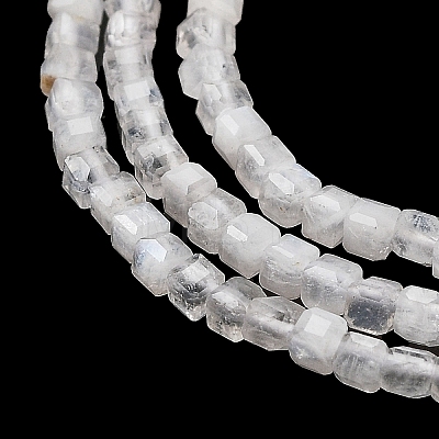 Natural Rainbow Moonstone Beads Strands G-H042-B02-01-1