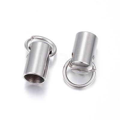 Tarnish Resistant 201 Stainless Steel Cord Ends STAS-E120-02-6mm-1