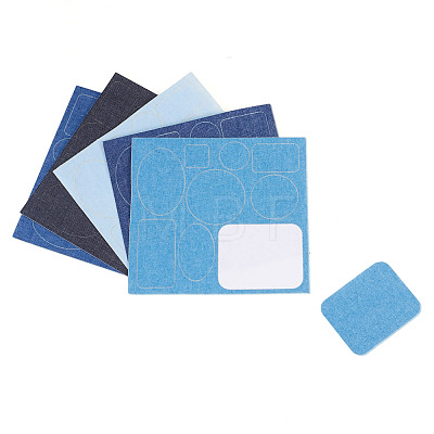 5 Sheets Denim Self-adhesive Patches PATC-TA0001-61-1