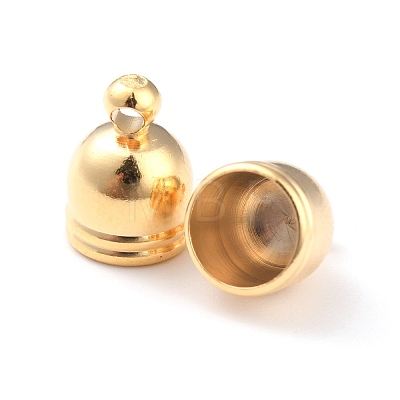 Brass Cord End Cap for Jewelry Making KK-O139-14C-G-1