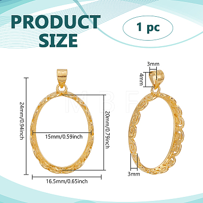 1Pc Sterling Silver Basket Pendant Settings STER-BC0003-15B-G-1