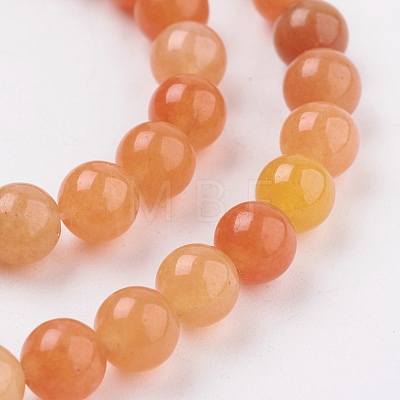 Natural Red Aventurine Beads Strands X-GSR6mmC023-1