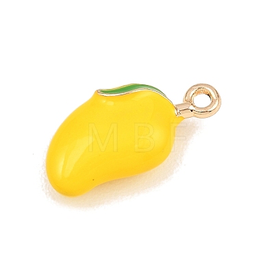 Fruit Alloy Enamel Pendants ENAM-P264-02I-G-1