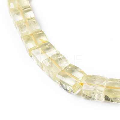 Natural Lemon Quartz Beads Strands G-G996-A12-1