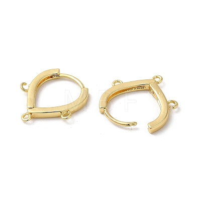 Rack Plating Brass Hoop Earrings Finding KK-E084-64G-1