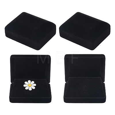 Flocking Jewelry Boxes for Badge CON-WH0112-067B-1