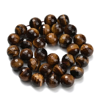 Natural Tiger Eye Beads Strands G-L642-F01-12mm-1