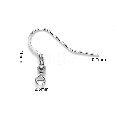 304 Stainless Steel French Earring Hooks STAS-S111-007-1