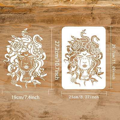 Plastic Drawing Painting Stencils Templates DIY-WH0396-190-1