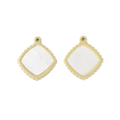 Natural Shell Charms STAS-P366-25B-G-1