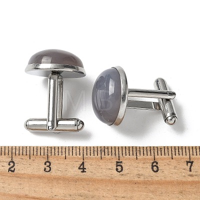 304 Stainless Steel Cuff Buttons G-C185-02P-1